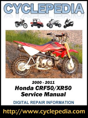 Honda CRF50 and XR50 2000-2010 Service Manual by ... xr50 wiring diagram 